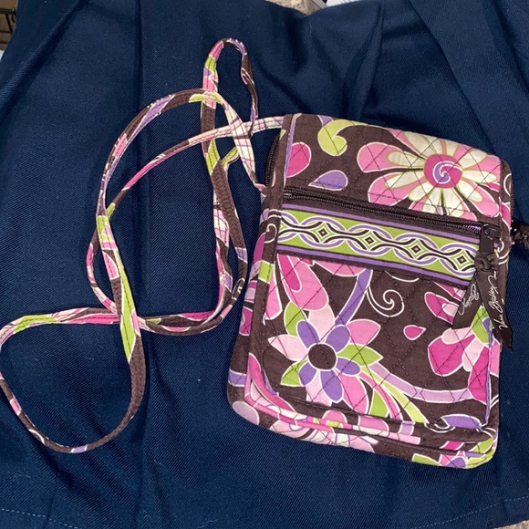 Vera Bradley Retired Purple Punch Quilted Paisley Crossbody Purse - Picture 2 of 11